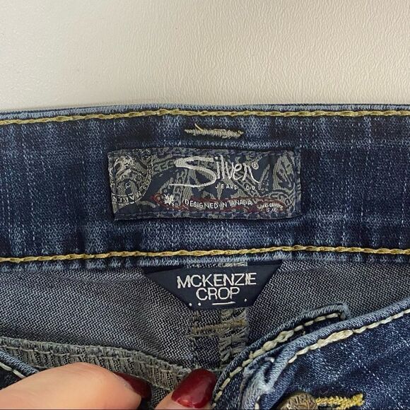Silver | McKenzie denim Crop Jeans - Picture 2 of 5
